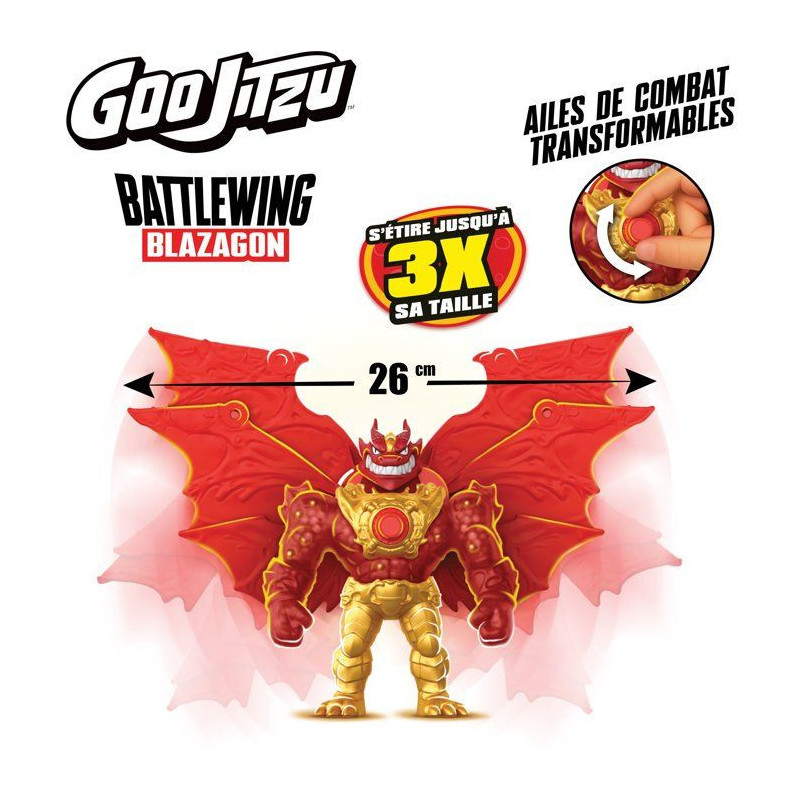 Figurine - HERoeS OF GOO JIT ZU - Blazagon Deluxe - 20 cm - Ailes de c