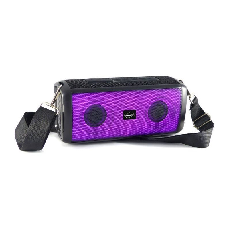 Enceinte lumineuse bluetooth - INOVALLEY - HP345-B - 10W - LEDs - Blue