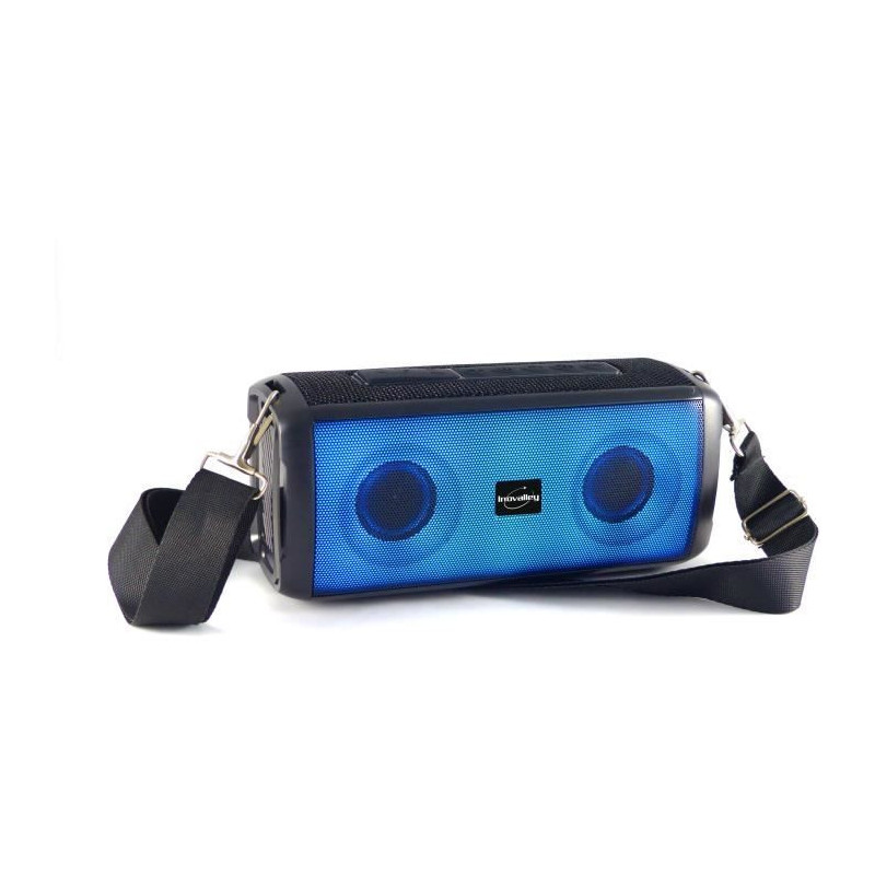 Enceinte lumineuse bluetooth - INOVALLEY - HP345-B - 10W - LEDs - Blue