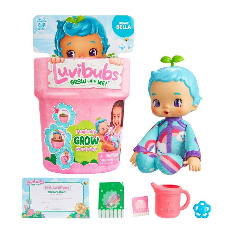 Poupée surprise - LUVIBUBS - Bella Bleu - Bébé magique - Accessoire