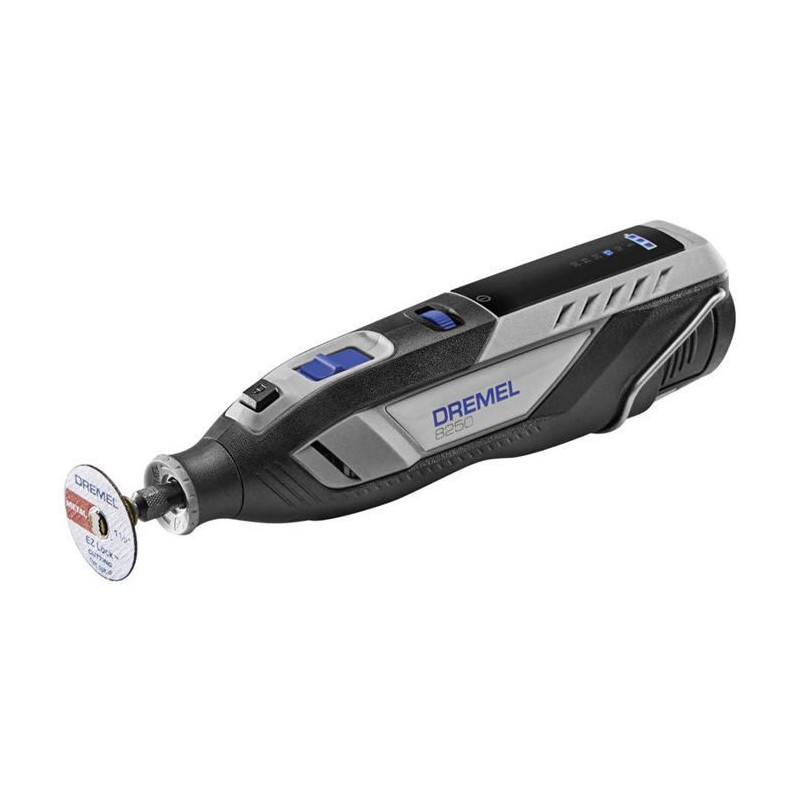 Dremel 8250 Outil Rotatif Multifonction Sans-fil 12V, 65 acc, 5 adapta