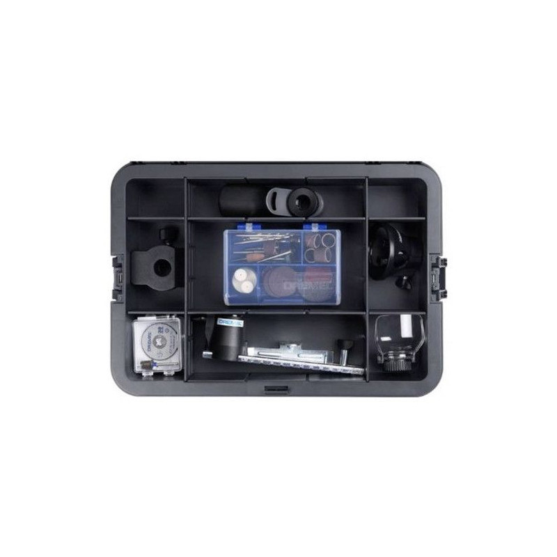 Dremel 8250 Outil Rotatif Multifonction Sans-fil 12V, 65 acc, 5 adapta