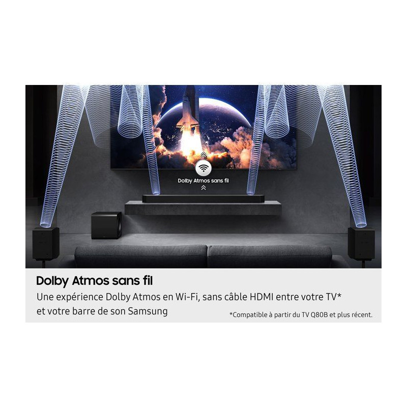Barre de son - SAMSUNG - HW-Q930H - 9.1.4 canaux - Caisson de basses s