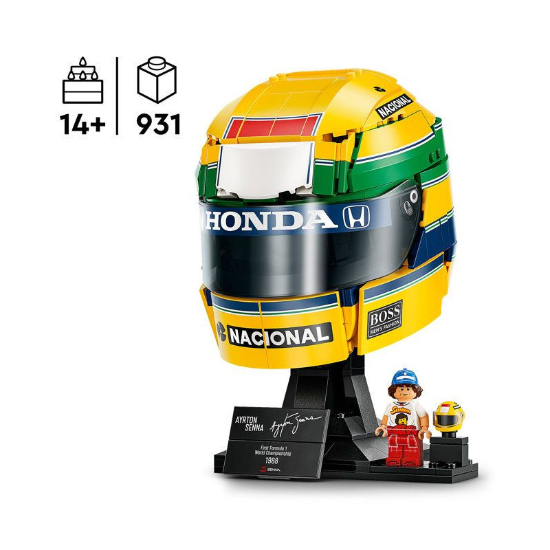 LEGO Editions 43024 Casque d'Ayrton Senna - Maquette Produit F1 - A pa