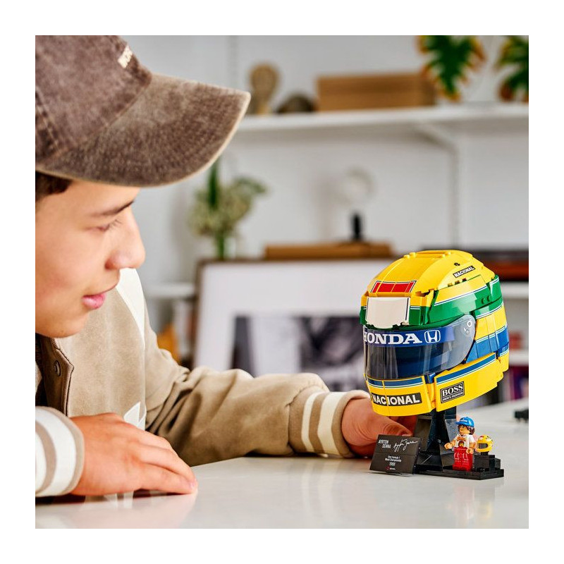 LEGO Editions 43024 Casque d'Ayrton Senna - Maquette Produit F1 - A pa