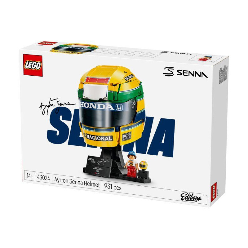LEGO Editions 43024 Casque d'Ayrton Senna - Maquette Produit F1 - A pa