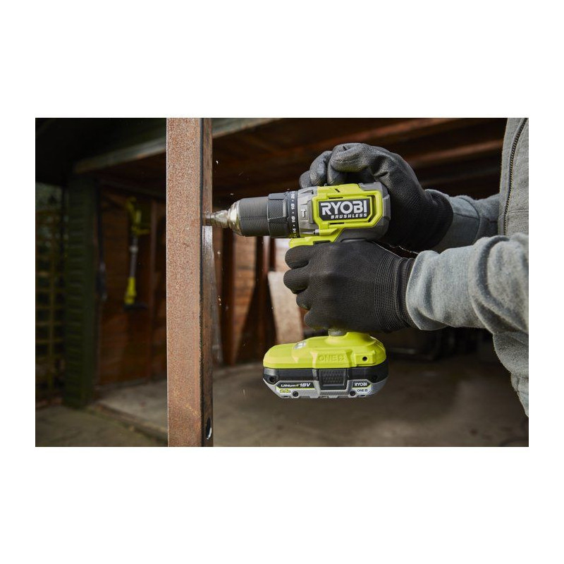 RYOBI Perceuse-visseuse à percussion Brushless 18V ONE+ - batterie 2A