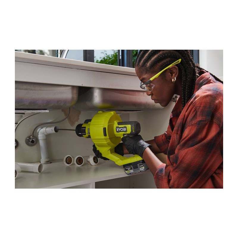 RYOBI Déboucheur 18V ONE+ canalisations éviers WC - sans batterie ni