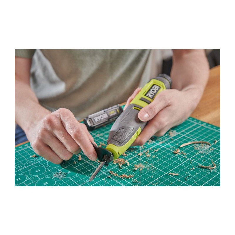 RYOBI Outil de sculpture 4V USB Lithium - batterie 2Ah + chargeur - RP