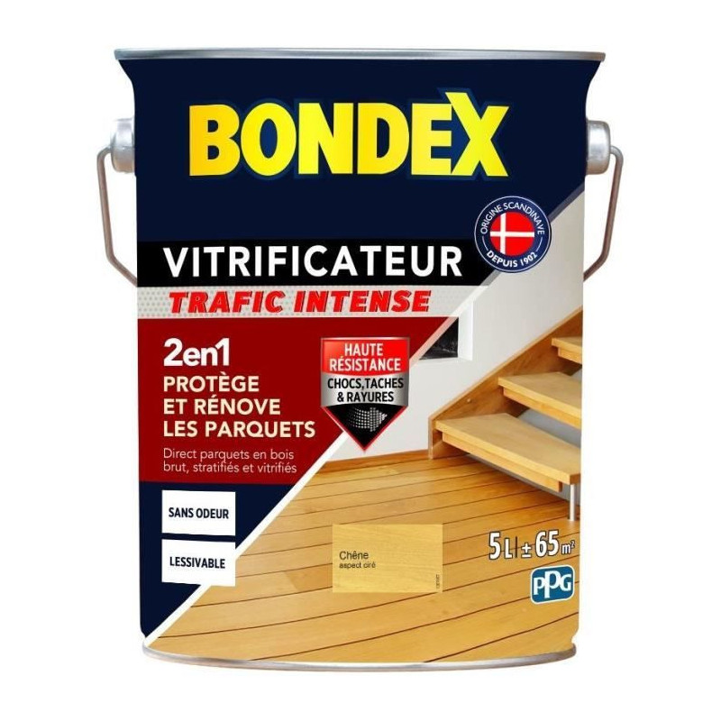Heavy traffic varnish - BONDEX - Chene cire satin - 5 L