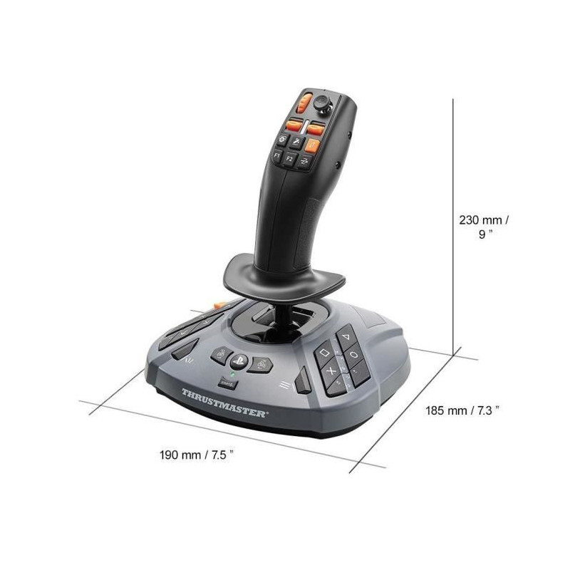Joystick - THRUSMASTER - SimTask FarmStick - Noir/Gris