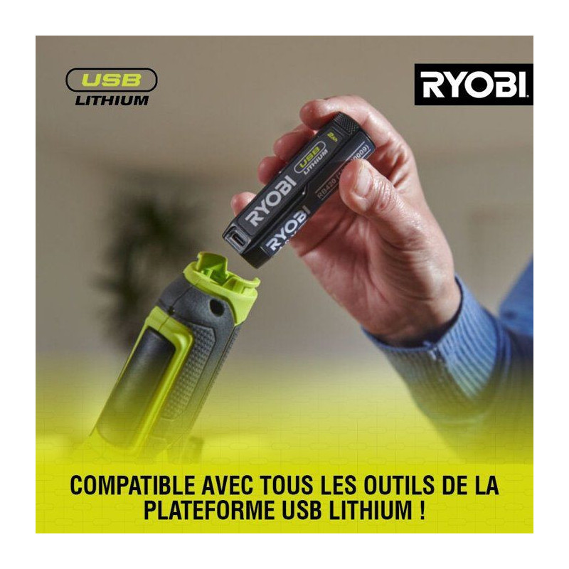 RYOBI Batterie 4V 3Ah USB-C Lithium Powerbank - RB4L30