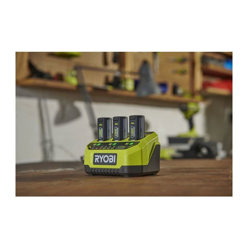RYOBI Chargeur 3 ports USB 4V USB Lithium - sans batterie ni chargeur
