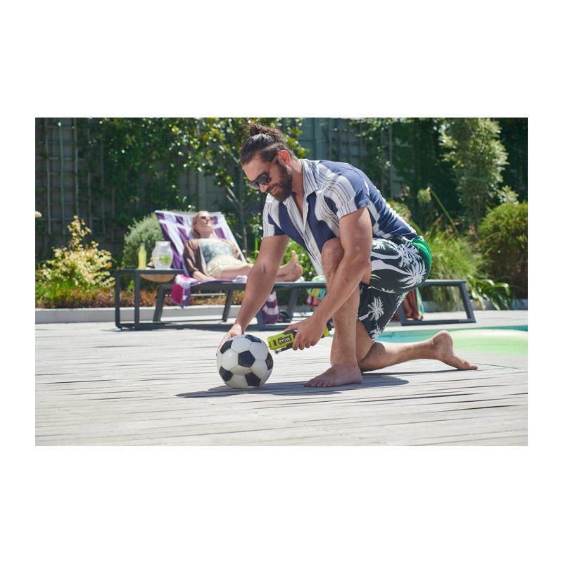 RYOBI Gonfleur 4V USB Lithium pneus vélo ballons - batterie 2Ah + cha
