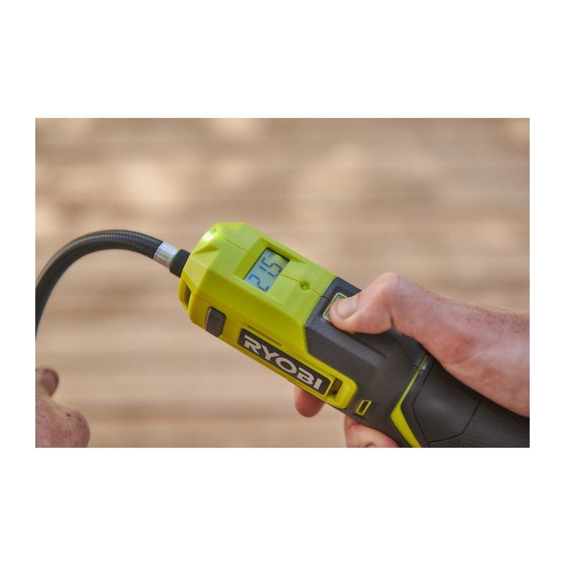 RYOBI Gonfleur 4V USB Lithium pneus vélo ballons - batterie 2Ah + cha