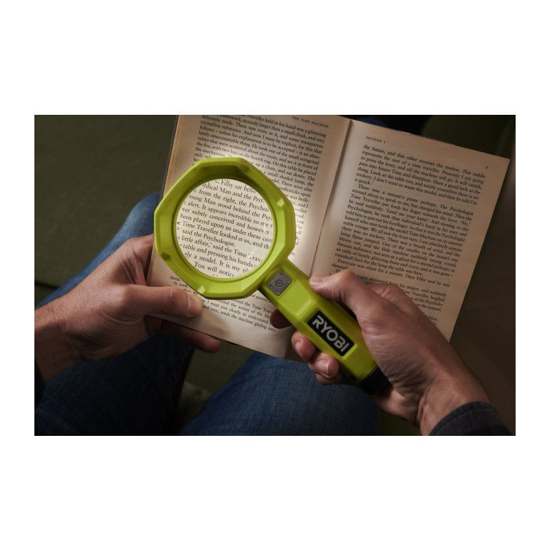 RYOBI Loupe éclairée 4V USB Lithium x3 LED - batterie 2Ah + chargeur