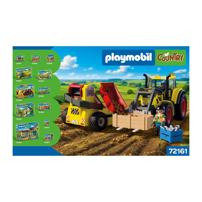 PLAYMOBIL Country 72161 Tracteur avec récolteur de pommes de terre