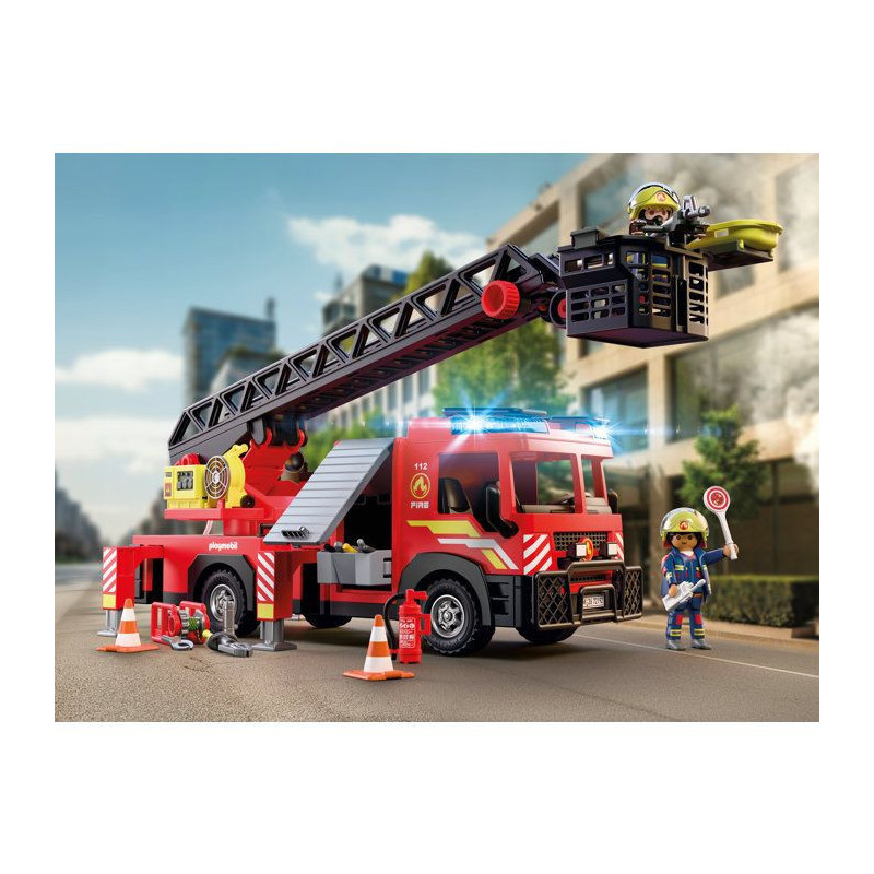 PLAYMOBIL City Action 72192 Camion de pompiers a grande échelle