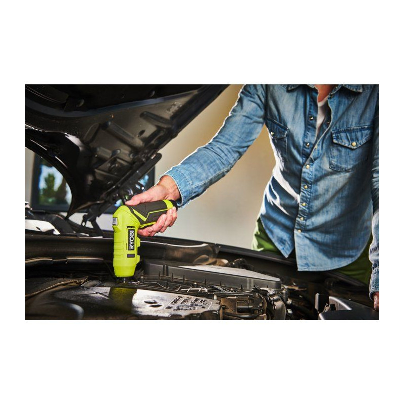 RYOBI Tournevis électrique 4V USB Lithium - batterie 2Ah + chargeur -