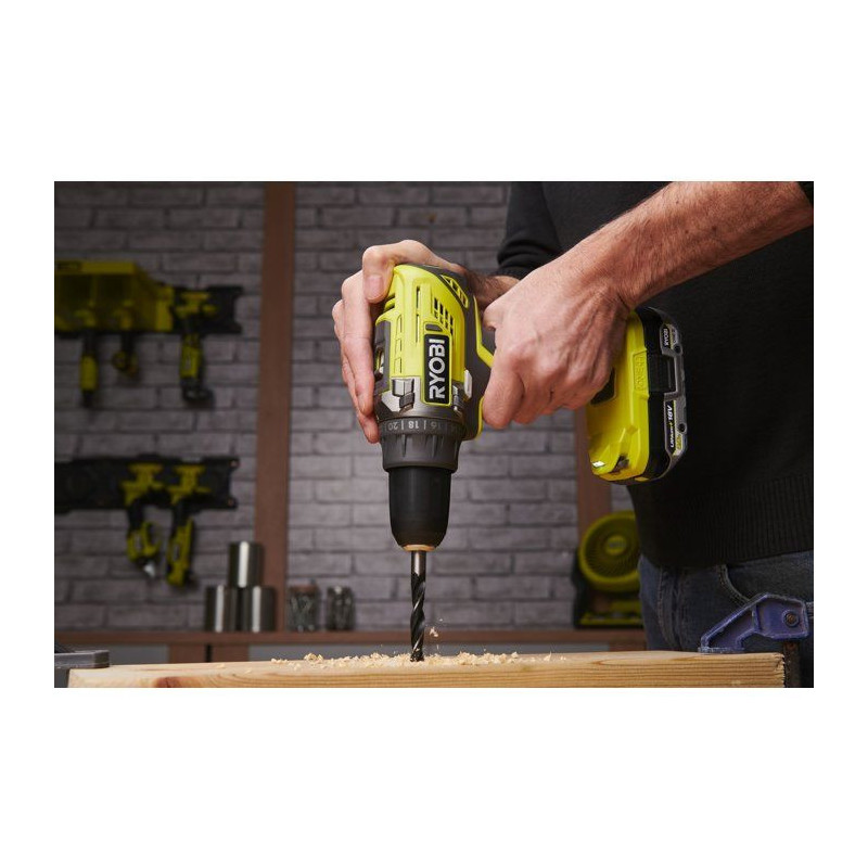 RYOBI Perceuse-visseuse 18V ONE+ - sans batterie ni chargeur - R18DD3-