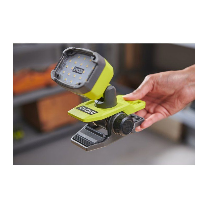 RYOBI Lampe sur pince 4V USB Lithium - sans batterie ni chargeur - RLC