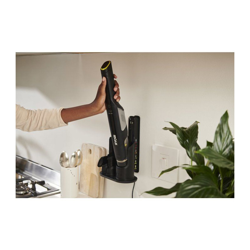 RYOBI Aspirateur à main 4V USB Lithium - 2 batteries 2Ah + chargeur -