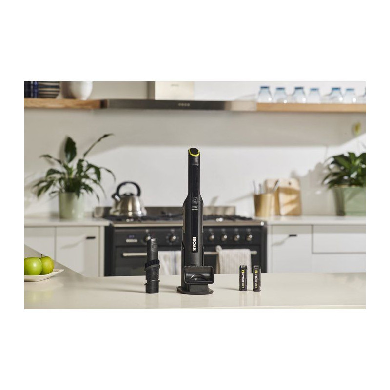 RYOBI Aspirateur à main 4V USB Lithium - 2 batteries 2Ah + chargeur -