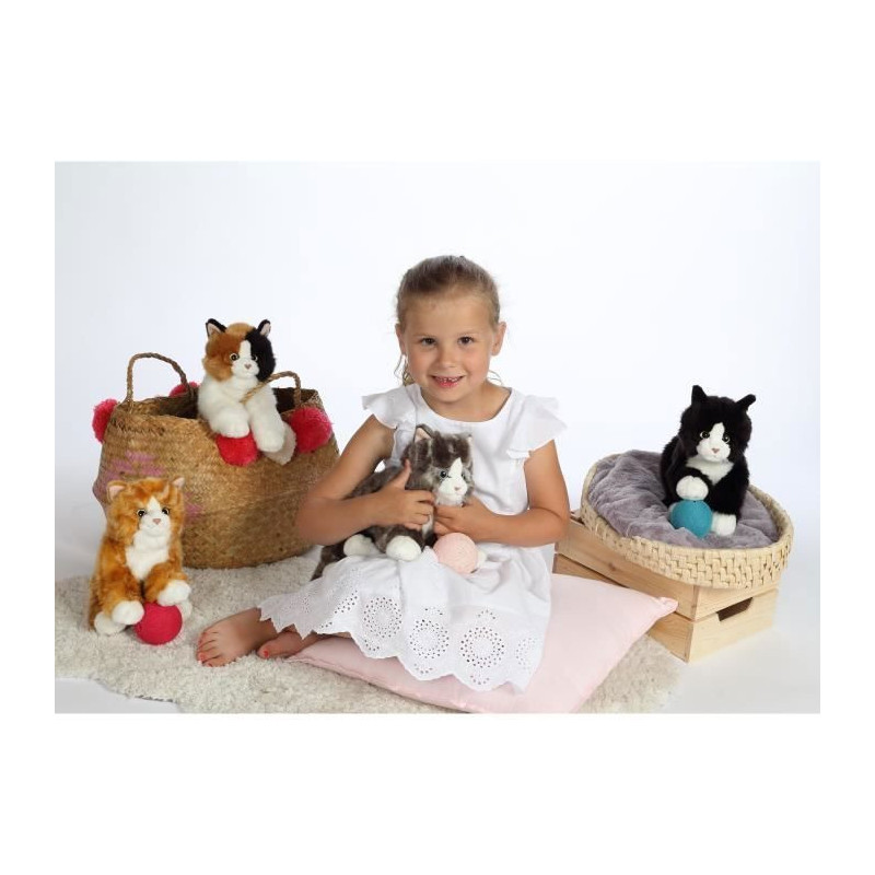 Plush - Gipsy Toys - Mimiz Cat - 28cm - Black/White
