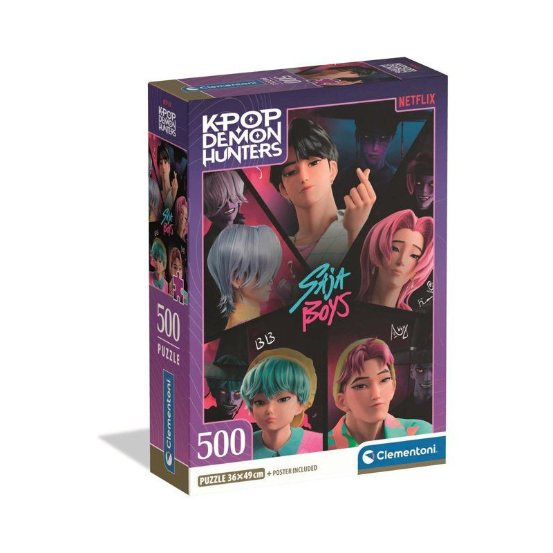 Clementoni - K-Pop Demon Hunters - Puzzle 500 Pieces - Puzzle enfant -