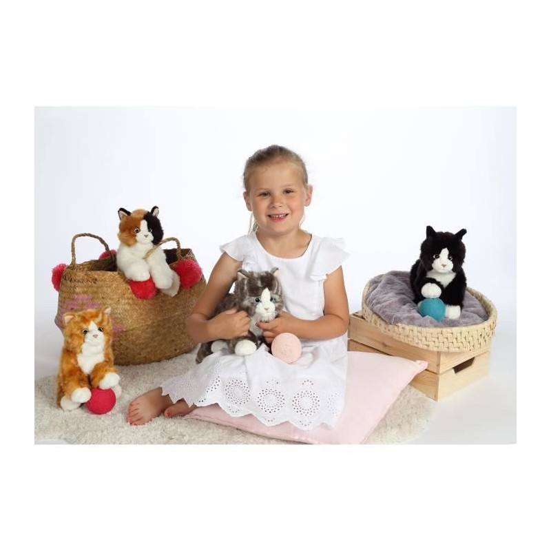 Plush - Gipsy Toys - Mimiz Cat - 28cm - Black/White