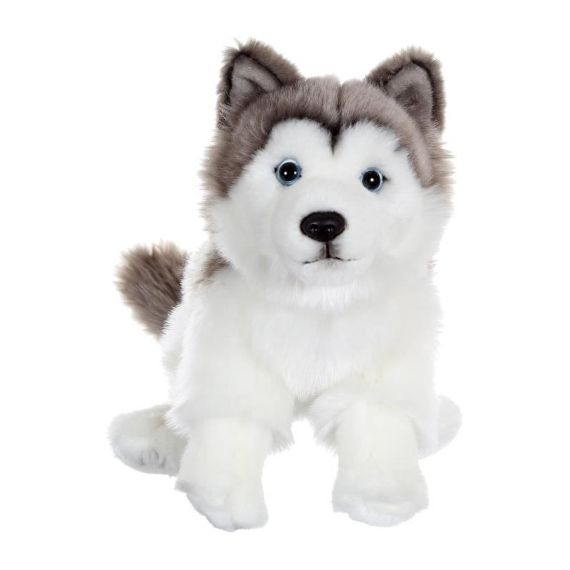 Husky Dog Plush - GIPSY TOYS - Sitting, 25 cm
