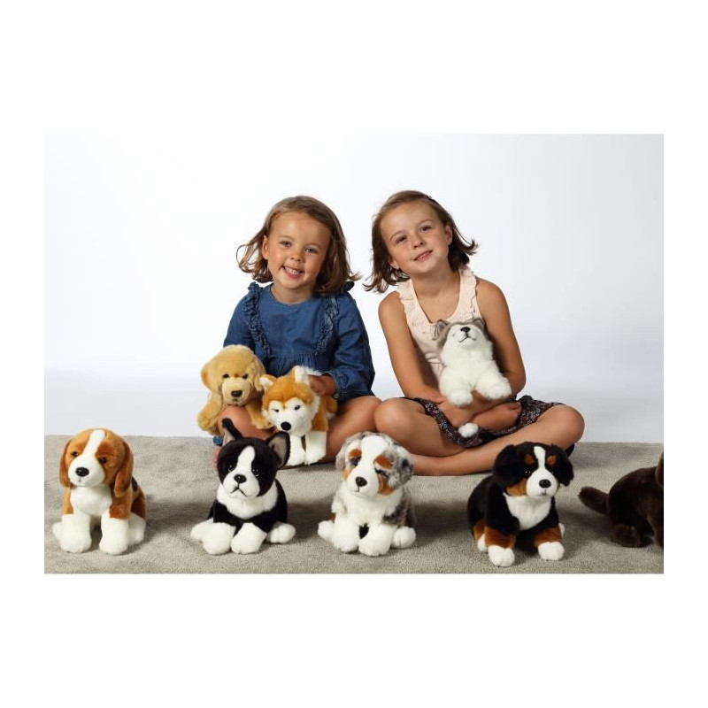 Husky Dog Plush - GIPSY TOYS - Sitting, 25 cm
