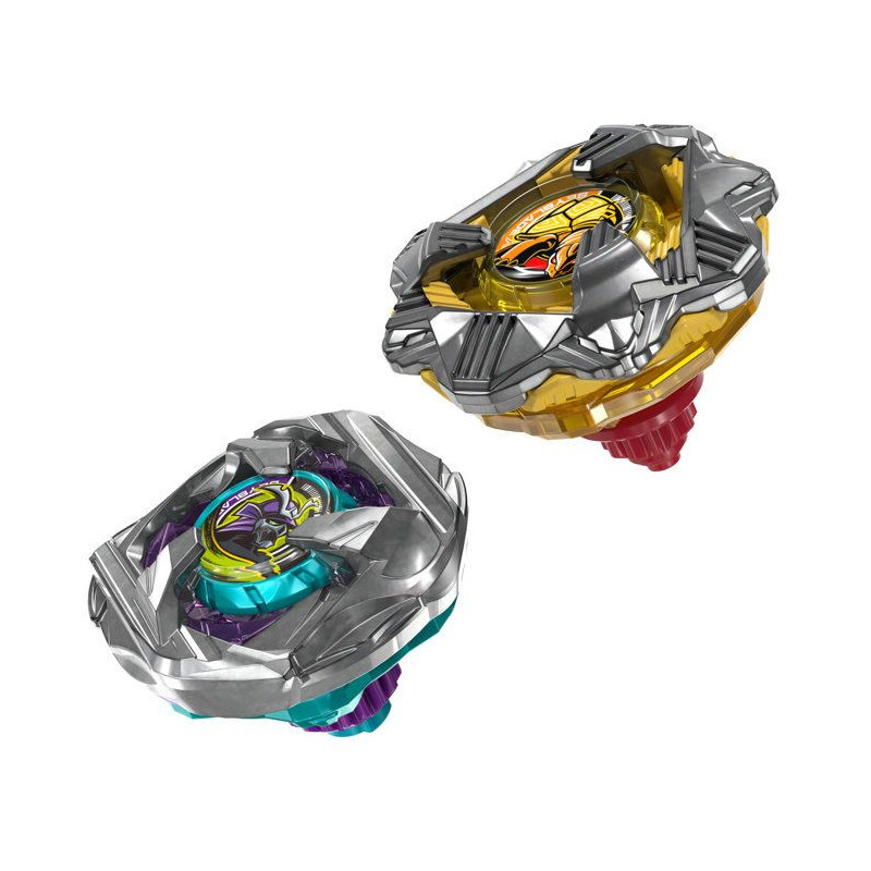 Beyblade X Dual Pack Calibur Samurai 6-70M BX et Obsidian Shell 3-85S