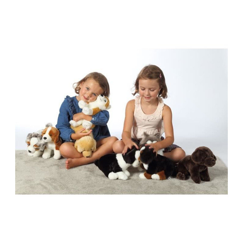 Husky Dog Plush - GIPSY TOYS - Sitting, 25 cm