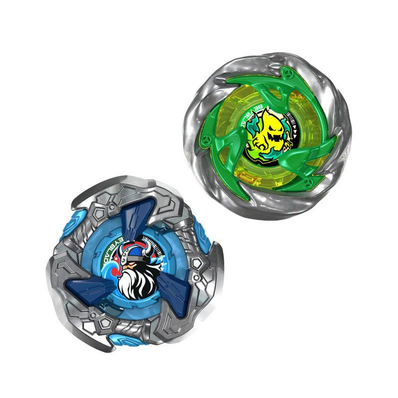 Beyblade X Dual Pack Circle Ghost 4-60LR UX et Hack Viking 4-55O UX, 2