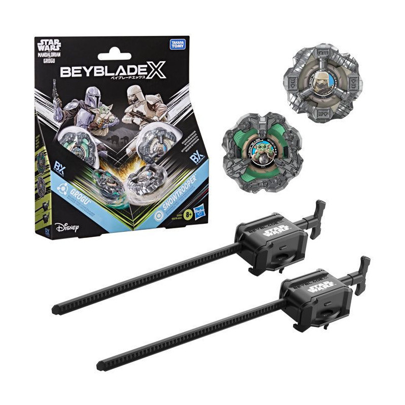 Beyblade X Star Wars Collab, Grogu vs. Snowtrooper, 2 toupies de comp