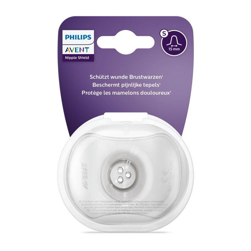 PHILIPS AVENT SCF153/01 Lot de 2 Bouts de seins - Petite taille 15 mm