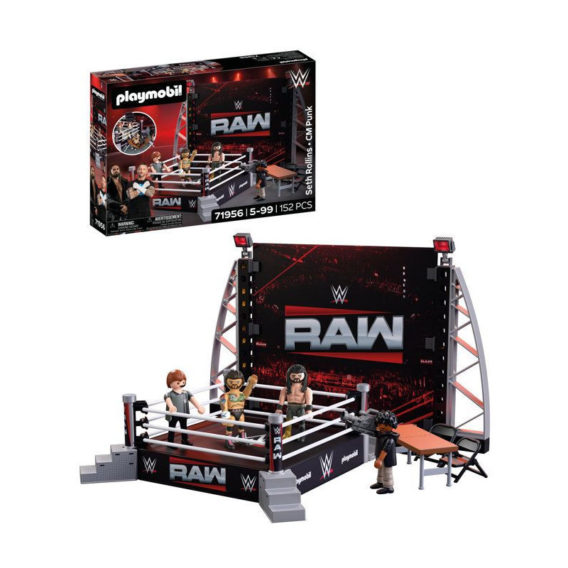 PLAYMOBIL 71956 WWE Coffret collector : Le ring