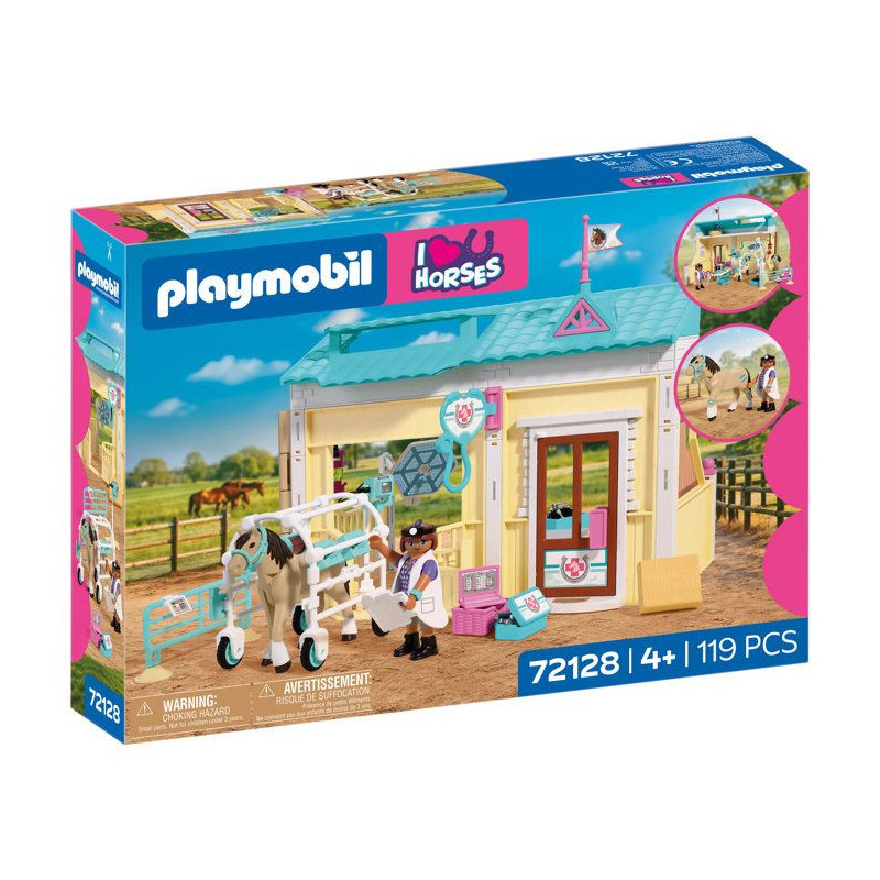 PLAYMOBIL I love horses 72128 Clinique vétérinaire et cheval