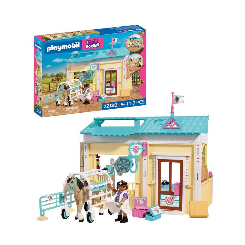 PLAYMOBIL I love horses 72128 Clinique vétérinaire et cheval