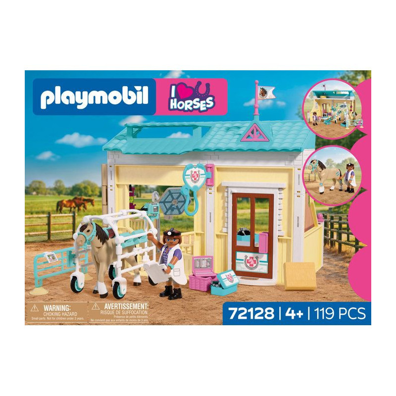 PLAYMOBIL I love horses 72128 Clinique vétérinaire et cheval