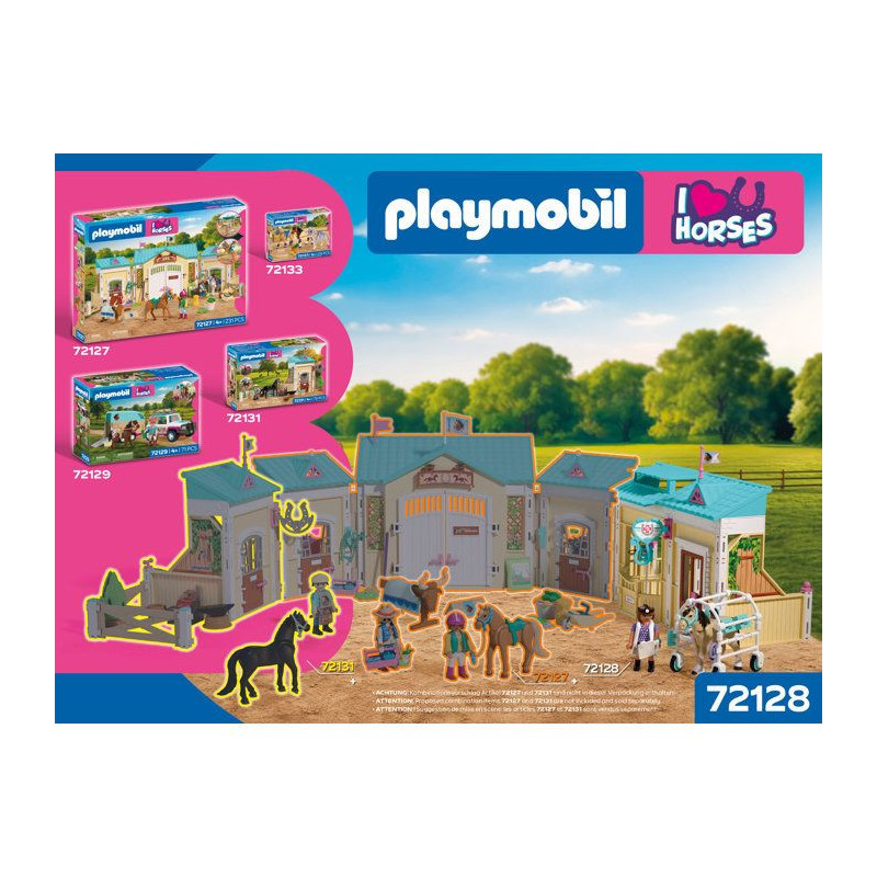PLAYMOBIL I love horses 72128 Clinique vétérinaire et cheval