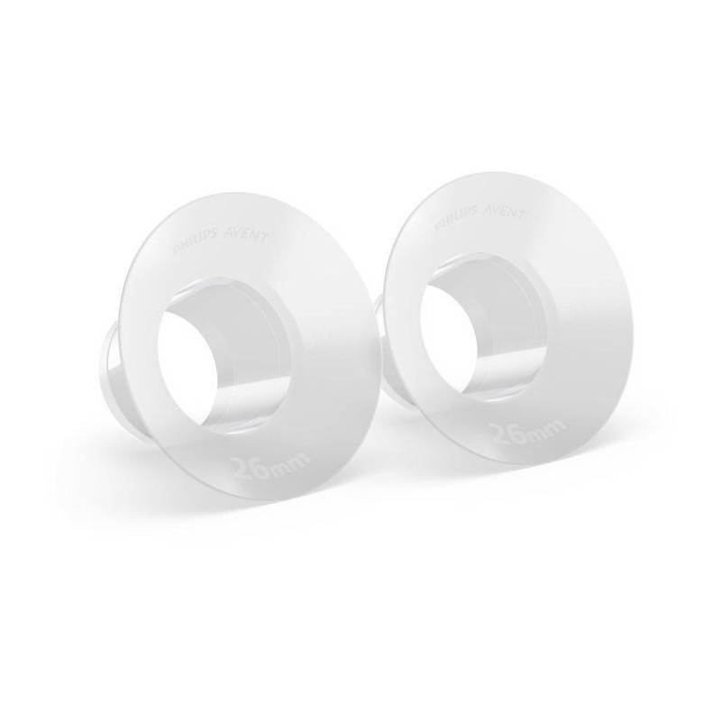 Téterelles et inserts pour tire-lait - AVENT - 28 mm et 26 mm - silic