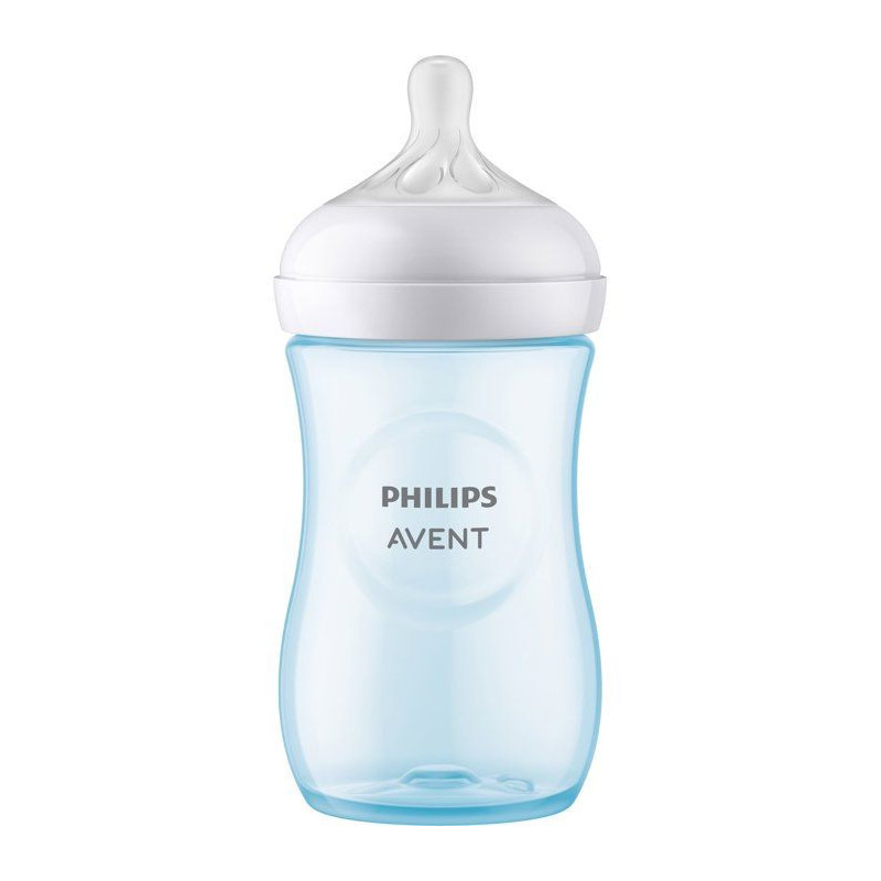 Biberon - AVENT - Natural Response 3.0 - 260 ml - bleu - tétine imita
