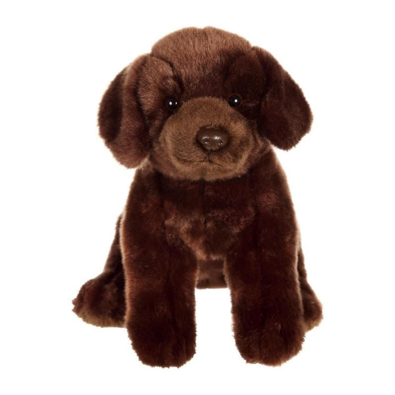 Brown Labrador Dog Plush - GIPSY TOYS - Sitting, 25 cm