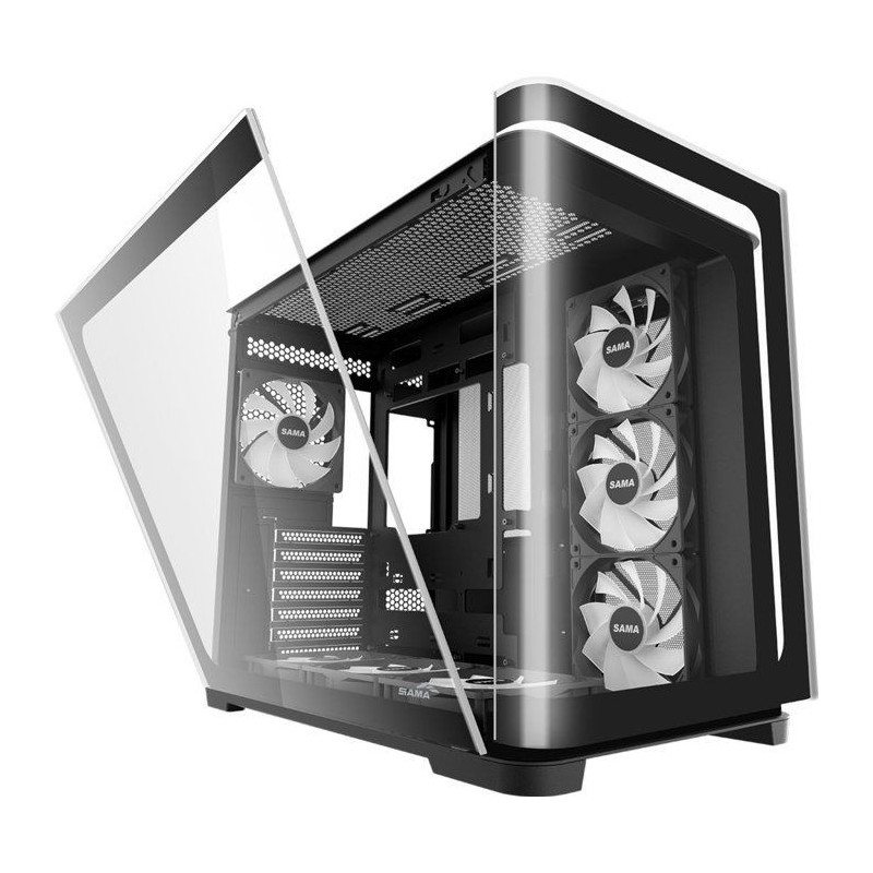 Boîtier PC - SAMA - V60 - Noir - Cube - Format ATX