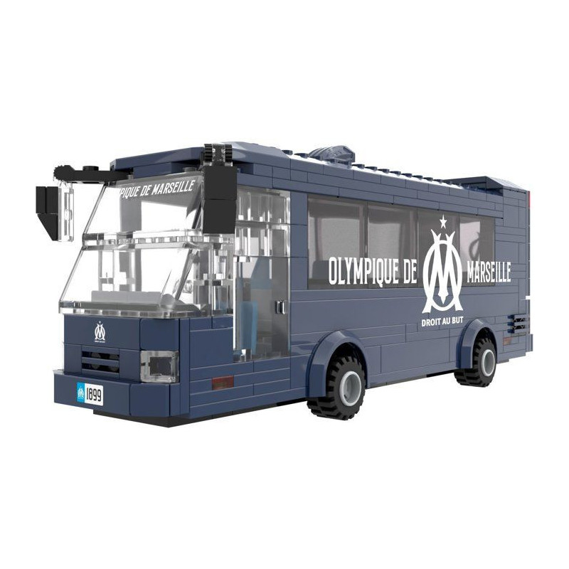 MEGABLEU - Jeu de construction - Bus en briques - Olympique de Marseil