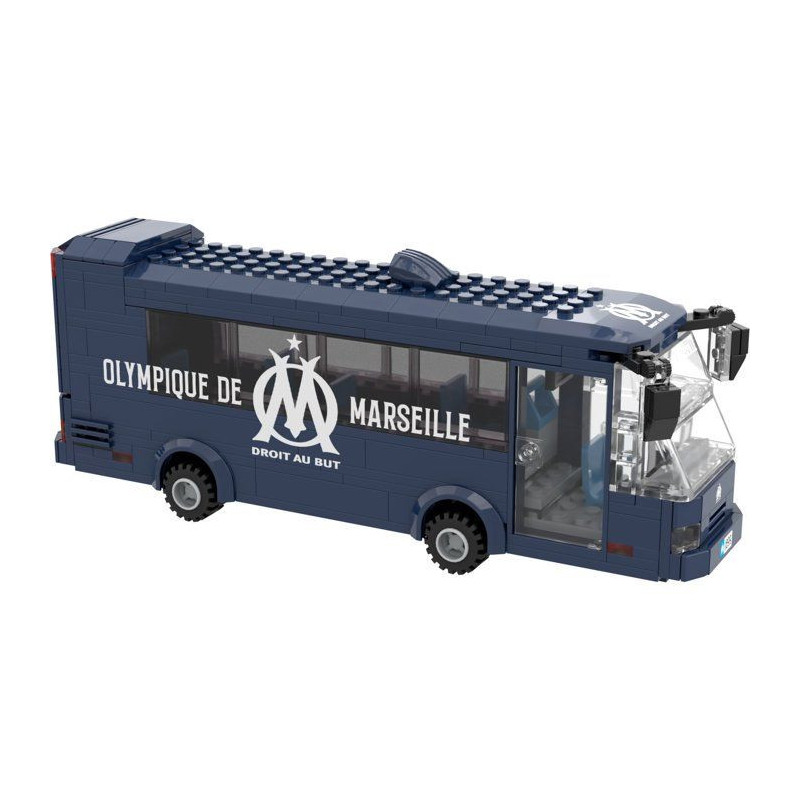 MEGABLEU - Jeu de construction - Bus en briques - Olympique de Marseil