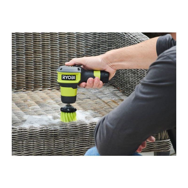 RYOBI Brosse de nettoyage 4V USB Lithium multisurfaces - batterie 2Ah