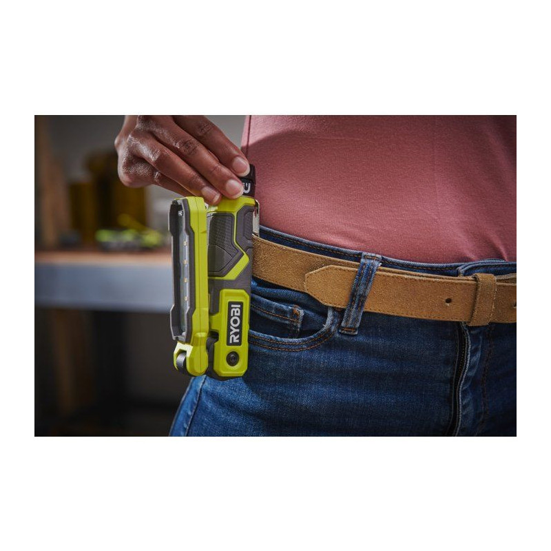 RYOBI Lampe de travail magnétique 4V USB Lithium 650 lumens - batteri